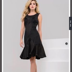 🆕 Jovani Black Sleeveless Fit and Flare Short Dress size 6